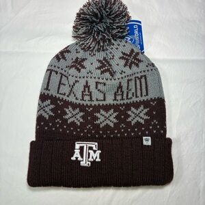 Texas A&M Knit Beanie with Pom NWT
